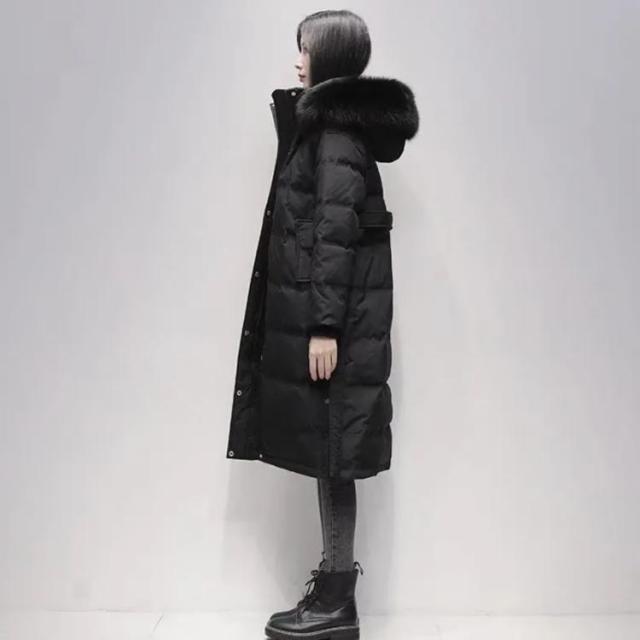 黒 ダウンジャケット フォックスファー付き ロング丈 美品!!♡ VICKY