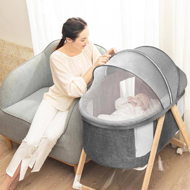 折り畳み添い寝ベビーベッド ポータブル 蚊帳付き 多機能 簡易