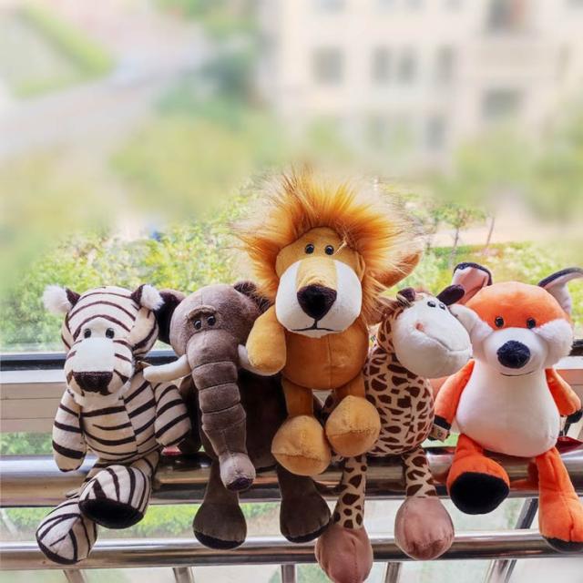 35cm ラクーン 赤ちゃん キッズ トラ ぬいぐるみ キツネ サル 森の動物
