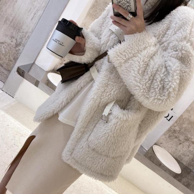 もこもこ コート ムートンコート レディース フェイク ムートン コート