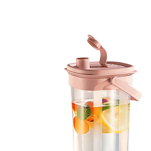 クリーム色の大容量ピッチャー 全3色 冷水筒 耐熱 ピッチャー 2L 麦茶ポット 大容量 広口 縦