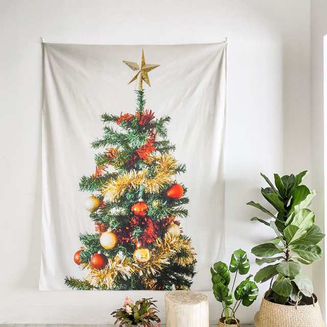 14種類 クリスマスツリー タペストリー 70×100cm 壁掛け クリスマス タペストリー 北欧 飾り 壁掛け ツリー デコ 省スペース クリスマス