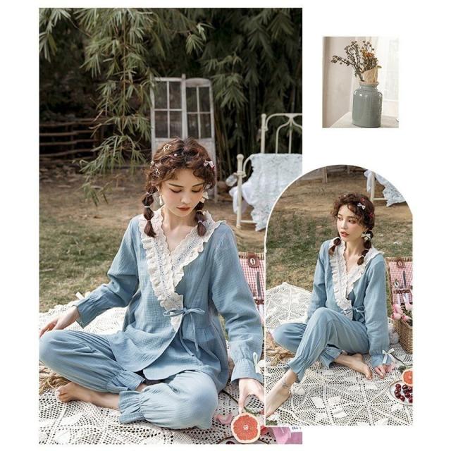 2点パジャマ レディース マタニティーパジャマ 授乳服 春夏 長袖 前開きマタニティーパジャマ ガーゼ 綿 妊娠 産前/産後セット ルームウェア 部屋着 ママ 2点パジャマ レディース マタニティーパジャマ 授乳服 春夏 長袖 前