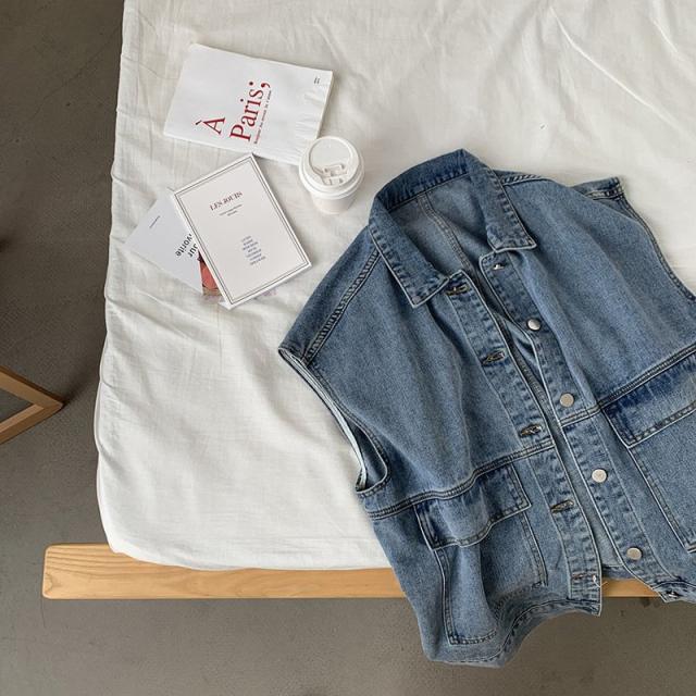 レディースファッション ベスト デニム トップス オシャレ 旅行 春 夏