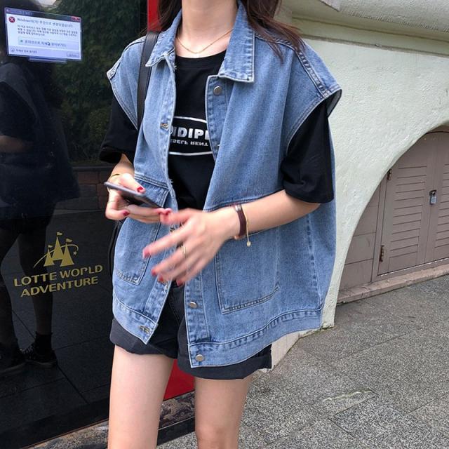 レディースファッション ベスト デニム トップス オシャレ 旅行 春 夏