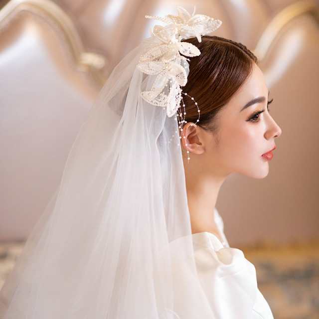 ベール 結婚式 ウェディング - ヘアアクセサリー