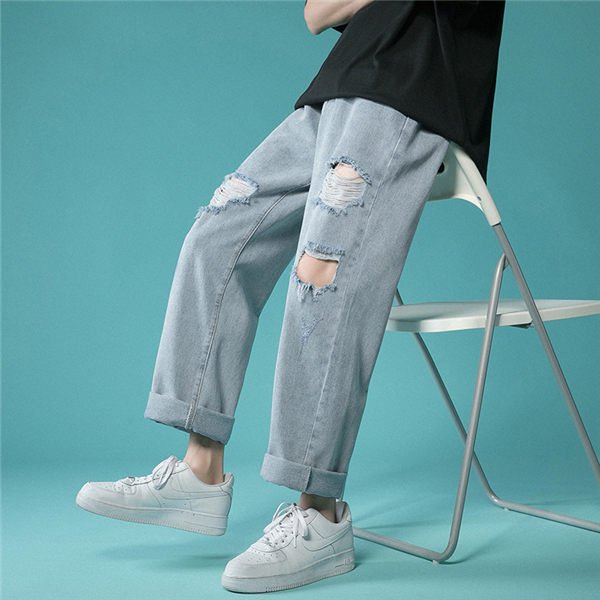 ダメージデニム ワイドパンツ メンズ 韓国スタイル nr7881 clothes-unit_aa-1523