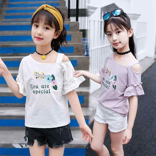 tシャツ キッズ 半袖 夏服 韓国子供服 女の子 トップス ブラウス Tシャツ 綿 肩出し カットソー 子供服 ベビー服 カジュアル 可愛い  おしの通販はau PAY マーケット Smile Lifix au PAY マーケット－通販サイト