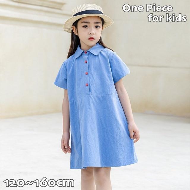 Tシャツワンピース Aライン キッズ ベビー 子ども 子供服 プルオーバー 花柄 半袖 膝上丈 ひざ上丈 バルーンスリーブ 丸首 ラウンドネック プリ ベビー Ａラインワンピース(6066) | サン・プランニング