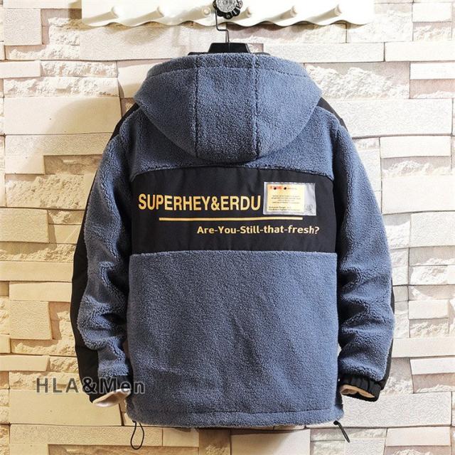 フリースジャケット メンズ レディース ボアジャケット ブルゾン 厚手 配色 フード付き アウター 男女兼用 おしゃれの通販はau Pay マーケット Smile Lifix