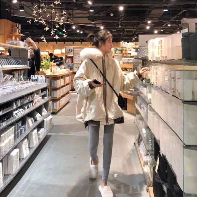 韓国ファッション ダウンコート レディース 女の子 中綿コート アウター ロング 防寒服 可愛い 秋冬上着