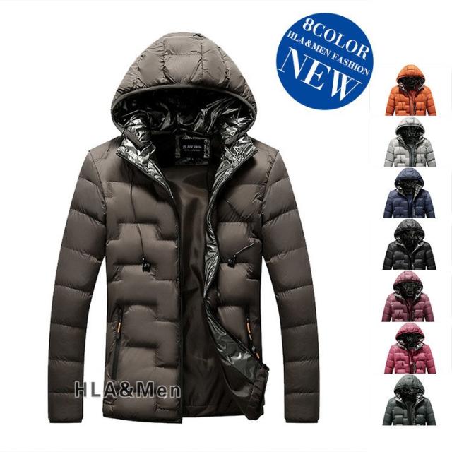 中綿ジャケット メンズ 厚手 無地 イヤホン付き アウター 中綿入り フード付き あったか おしゃれの通販は