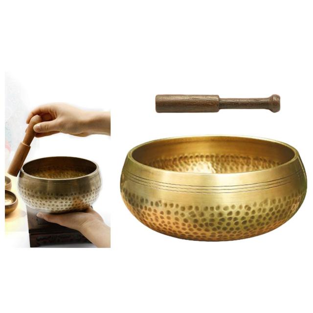 銅   のシンギングボウルセット   仏教瞑想宗教信念   パーフェクトギフト   直径   8cm  キット6