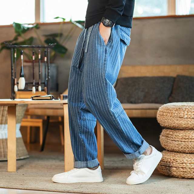 ワイドパンツ メンズ パンツ サルエルパンツ 袴パンツ 夏用