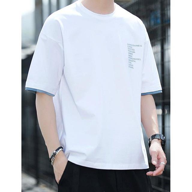 赤字覚悟!Tシャツ メンズ 半袖 おしゃれ カジュアルシャツ クールネック ポイント消化 春夏 今年 トップス コットン カットソー Tシャツ メンズ 半袖 おしゃれ カジュアルシャツ クールネック