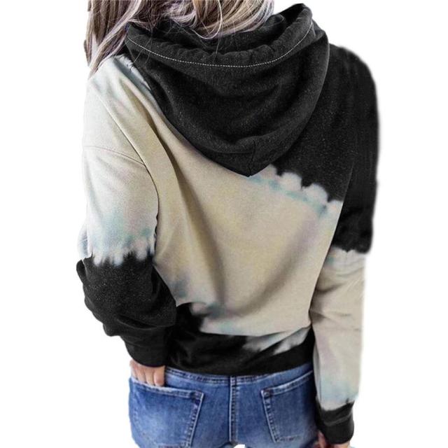 パーカー プルオーバー レディース 女性 トップス 長袖 前ポケット フード付き タイダイ染め ドロップショルダー シンプル おしゃれ かわいい かっ パーカー レディース 女性 トップス 長袖 プルオーバー フード