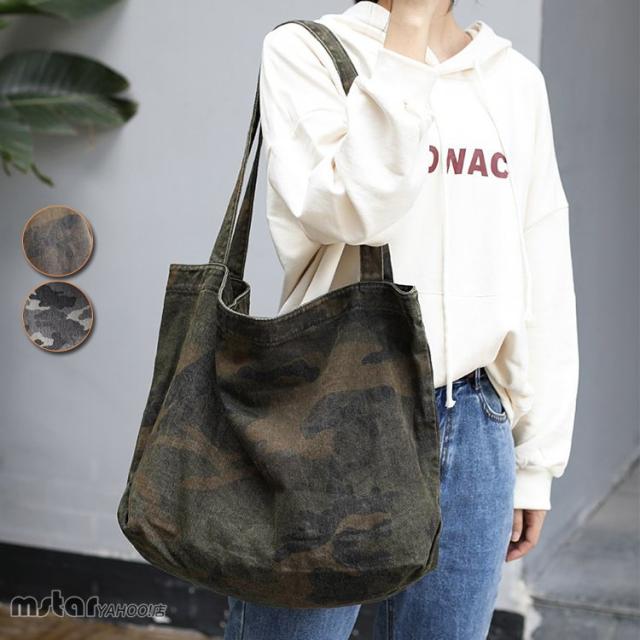 バッグ レディース ショルダーバッグ 大容量 トートバッグ 迷彩柄  