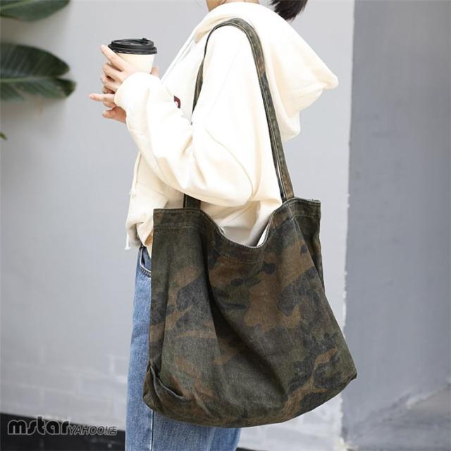 【極美品】デイタム トートバッグ 迷彩柄 カモフラ 肩掛け A4収納可 大容量 cooco クーコ バッグ トートバッグ 迷彩柄 大容量 レディース