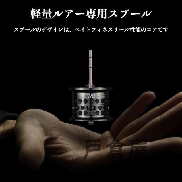 リール ベイトリール 左 右 ハンドル 左巻き 右巻き 軽量 遠投 N48磁気