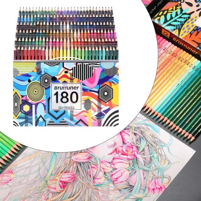 マルチカラーオイリーカラー  鉛筆画  ペイントスケッチペンシル  180色  オイリーの通販は