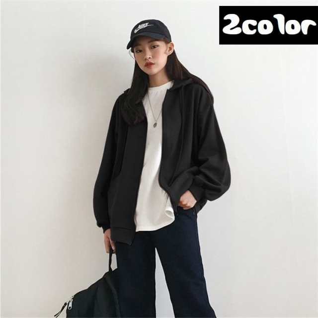 メンズ パーカー ロゴ ドロップショルダーオーバーサイズ M00249 ジップアップパーカー レディース トップス ドロップショルダー
