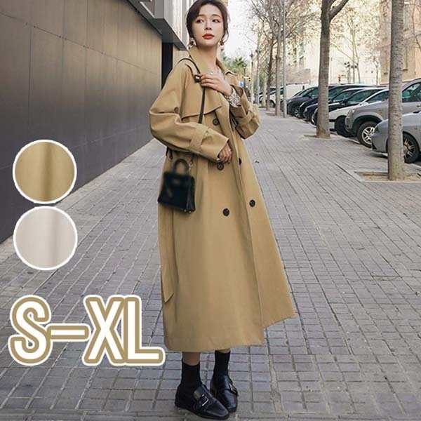 トレンチコート レディース 秋コート スプリングコート トレンチ コート ロング丈 春 秋 アウター ビジネス お宮参り 通勤 就活