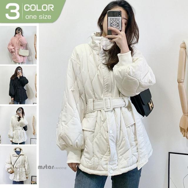 コート レディース 秋冬 防寒対策 軽量 撥水 ビショップスリーブ 着痩せ 中棉ジャケット 中棉アウター 大きいめ ダウンジャケット オシャレ 上品の通販は