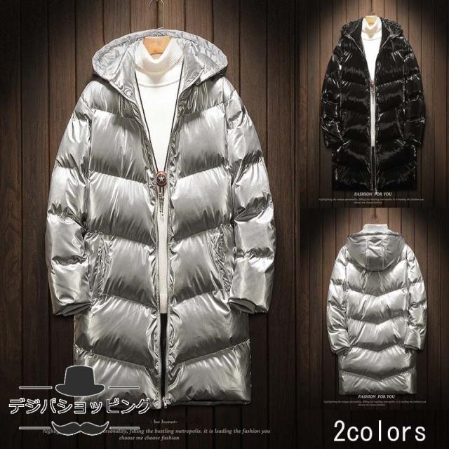 ダウンジャケット メンズ 保温 防風 ダウンコート フード付き お兄系 秋冬 メンズコート ビジネスコート おしゃれ カジュアル ロングコート 防寒着 大きいサイズ