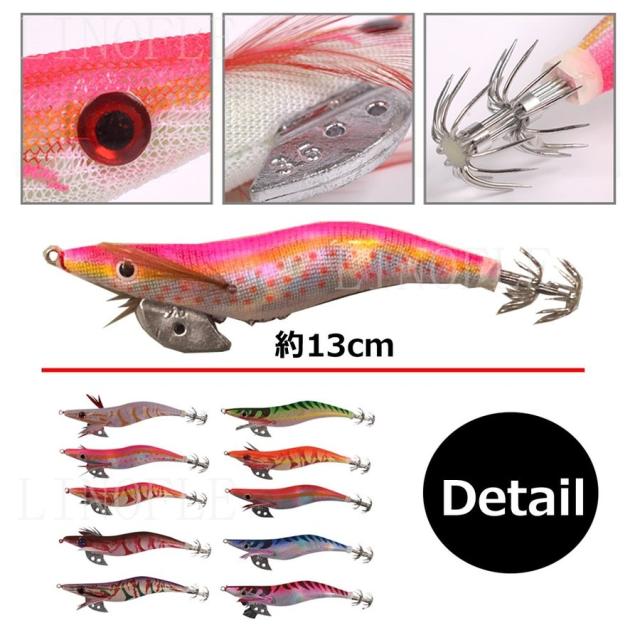 エギ セット 夜光 初心者 3.5号 10本セット エギング 餌木 イカ釣り