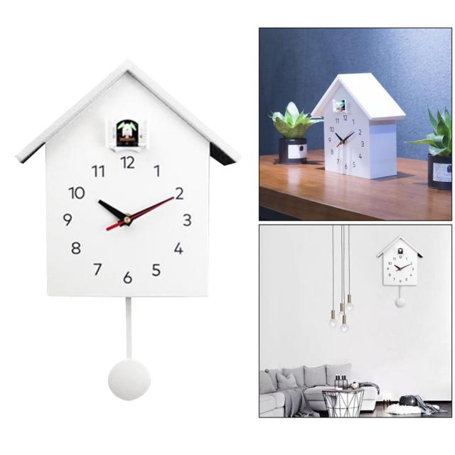 鳩時計 クォーツ 壁掛け時計卓上 キッズ 寝室学校 の 装飾白の通販はau