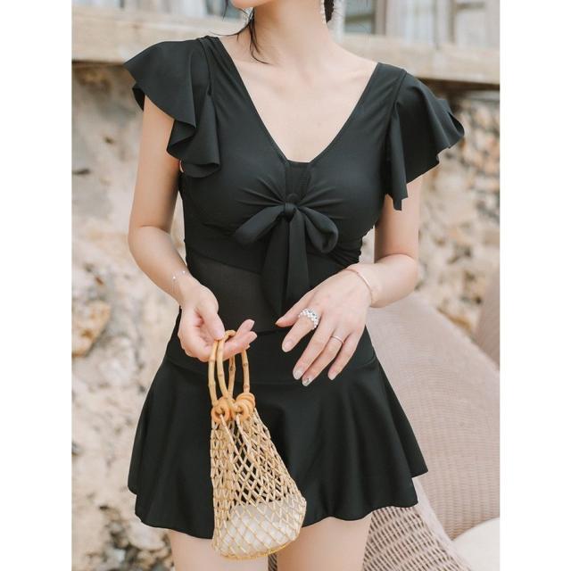 水着レディース 体型カバー 水着 ワンピース型 サロペット 花柄 小胸