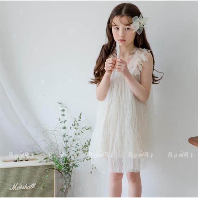 子供服 ワンピース 春夏 女の子 キッズワンピース 薄手 肩出し ノースリーブ チュニック 子供ドレス ジュニア おしゃれ 可愛い 涼しい 海辺 新品 160_2