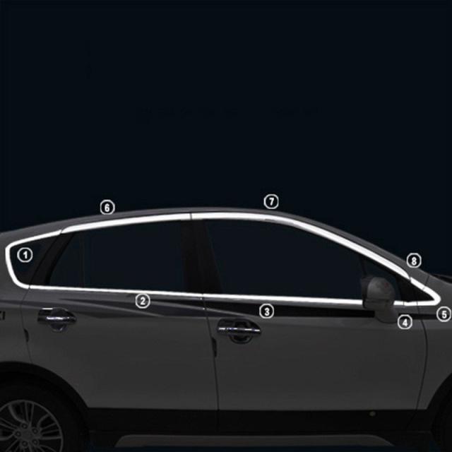 SX4 S-CROSS アクセサリー カスタム パーツ スズキ 用品 2WD YA22S/4WD YB22S ウェザーストリップ サイドウィンドウモール
