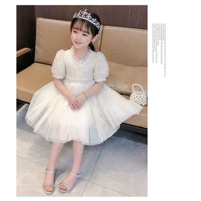 子供服 ワンピース キッズ 女の子 夏 膝丈 半袖 リゾート レース 子供ドレス おしゃれ 韓国子ども服 ジュニア服 姫様 カジュアル 女児 人気可愛い 普段着 通学着_4