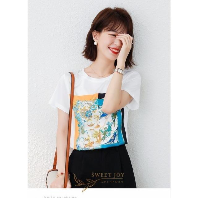 Tシャツ レディース きれいめ 40代 夏 上品 半袖Tシャツ