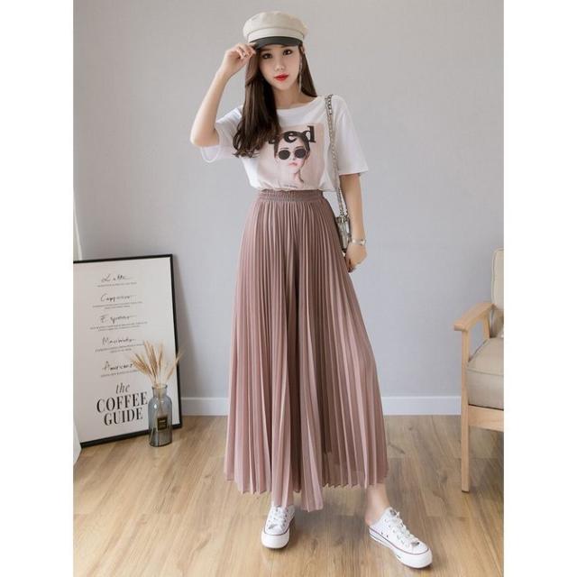ワイドパンツルック 20代 30代 40代 50代 レディース ファッション 女性 秋 夏服 春 サルエルパンツ ワイドパンツ シフォン 春夏秋 大人きれい ワイドパンツルック 20代 30代 40代 50代 レディース
