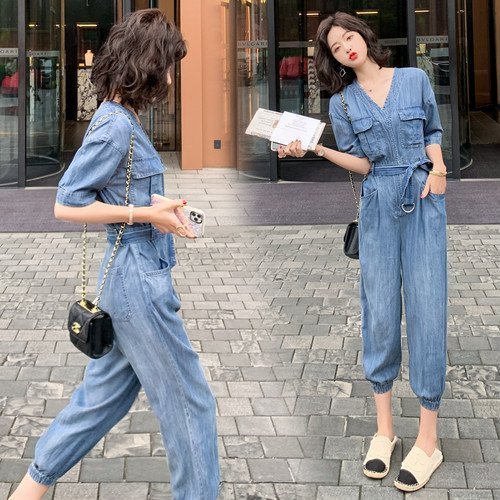 コスパ最高!サロペット 20代 30代 40代 50代 デニム コーデ デニムパンツ レディース ファッション 女性 カジュアル 春 夏服 秋 アシンメトリーデニム 春夏秋 サロペット 20代 30代 40代 50代 デニム コーデ デニムパンツ