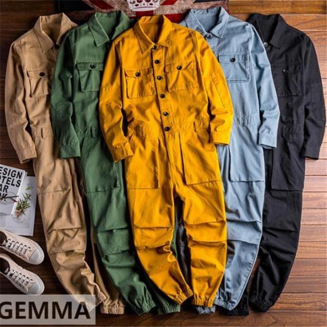 オーバーオール オールインワン メンズ レディース サロペット つなぎ ロング丈 カジュアル 舞台 美式 大人気 カーゴパンツ カップル お揃い春夏秋の通販は 7,150円