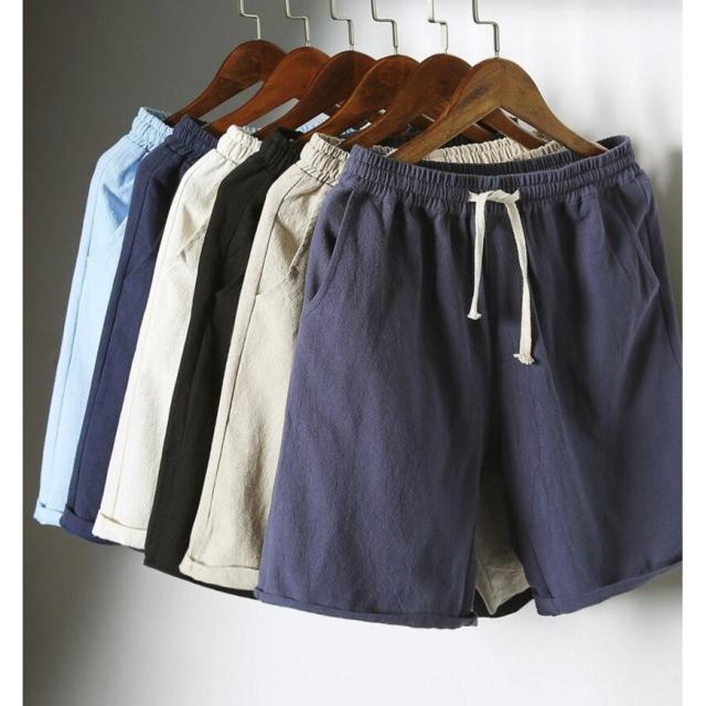 ショートパンツ ハーフパンツ メンズ カーゴパンツ 半パン ショーツ 短パン イージーパンツ 無地 シンプル 五分丈 ボトムス 綿麻 大きいサイズの通販は 5,124円