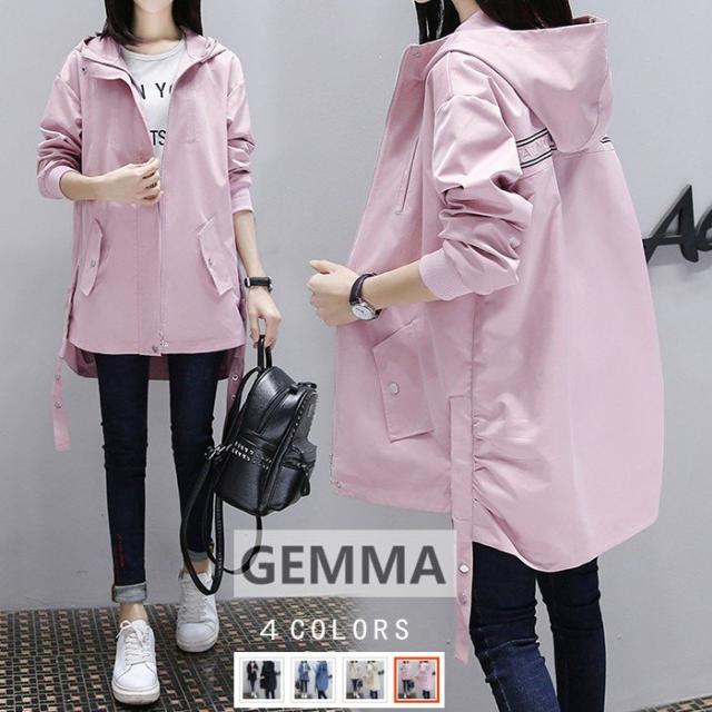 ジャケット マウンテンパーカー ウインドブレーカー  スタジャン 春秋 アウター レディース ジャンパー ブルゾン スカジャン 薄手 カジュアル ゆったりの通販は 5,002円