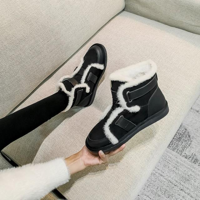 スノーブーツ レディース ハイカットブーツ シューズ 靴 ショートブーツ スエード調 裏ボア ブラック 新作 お洒落の通販は スノーブーツ レディース ハイカットブーツ シューズ 靴 ショートブーツ スエード調 裏ボア ブラック 新作 お洒落の通販は