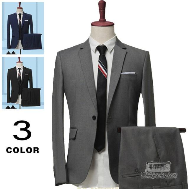 スーツセット ビジネススーツ 2ピーススーツ メンズ スーツ 通勤 フォーマルスーツ 披露宴 入学式 新生活 オフィスの通販は 8,350円