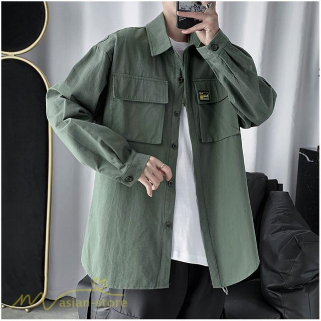 市場】P16449 カジュアル トップス 韓国風 メンズ Tシャツ シャツ 長袖