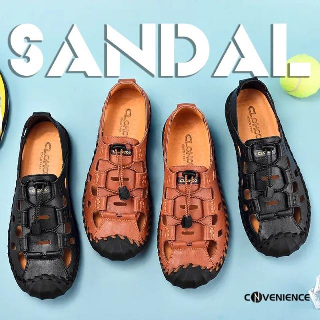 本革サンダル コンフォートサンダル メンズ アウトドア ビーチサンダル 厚底 歩きやすい スポーツサンダル 滑り止め 軽量 メッシュスニーカー アウトドア 夏の通販は 5,799円