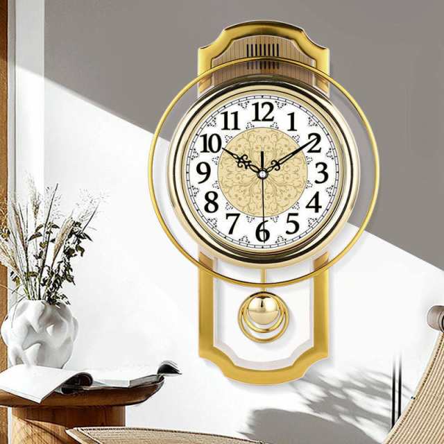 時計 掛け時計 壁掛け時計 掛時計 送料無料 振り子時計 レトロ インテリア 雑貨 ウォールクロック 柱時計 アンティーク｜au PAY マーケット