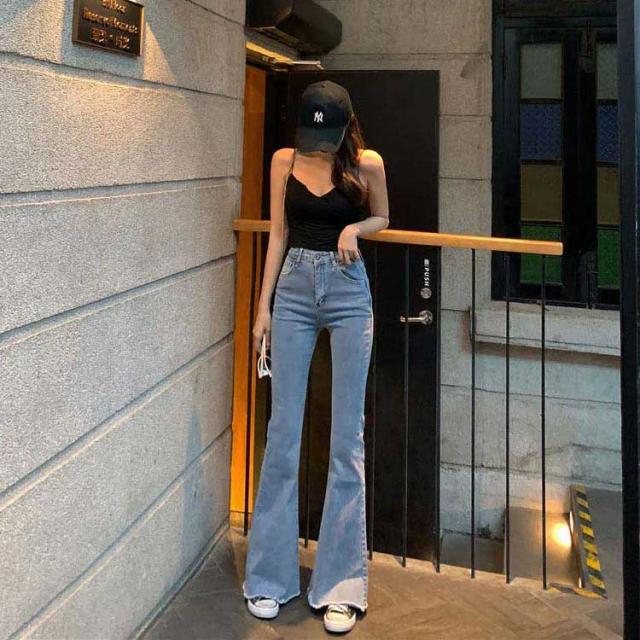フレアパンツ デニム レディース ボトムス ブーツカット 脚長