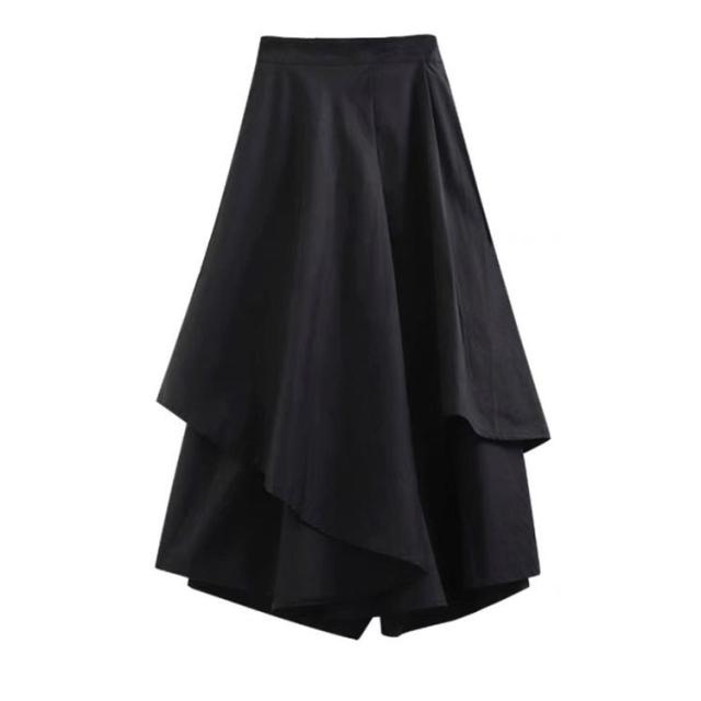 アシンメトリー スカート ロングスカート フレアスカート A