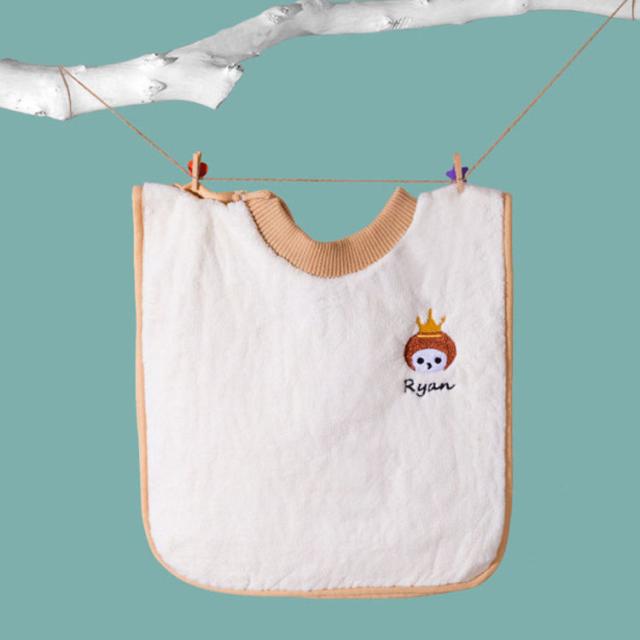 1枚2役で便利！ キッズ用 子供用 可愛い タオル 手拭き 防水撥