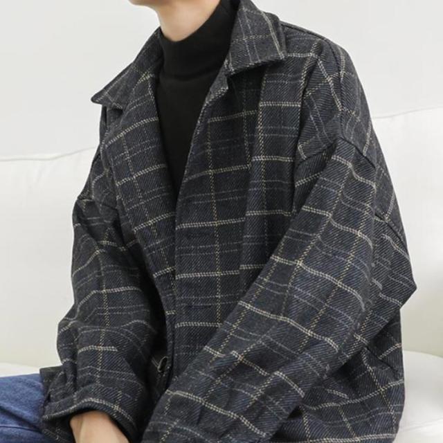 送料無料】シャツジャケット チェック柄 メンズ ジャケット 厚手