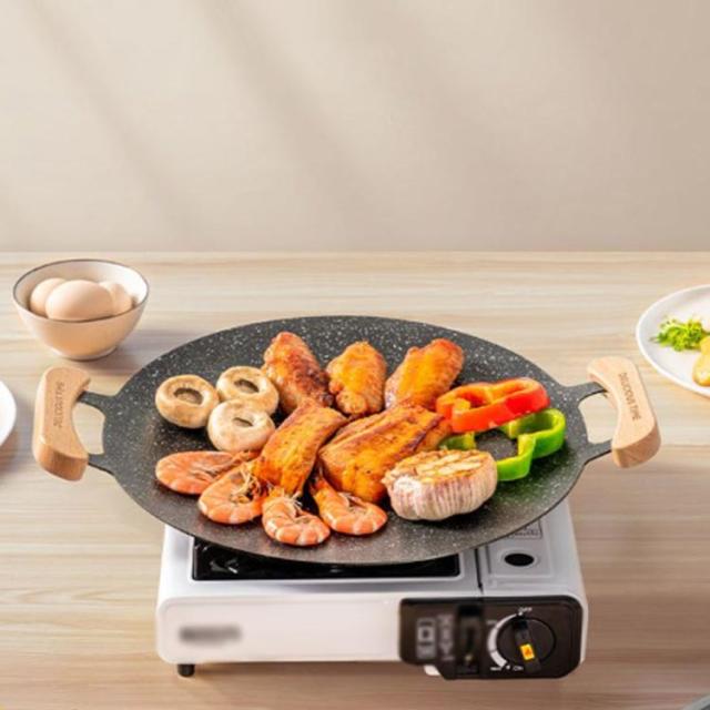 グリドル 鉄板 丸型 30cm 韓国 グリル グリルパン ステーキ 焼肉